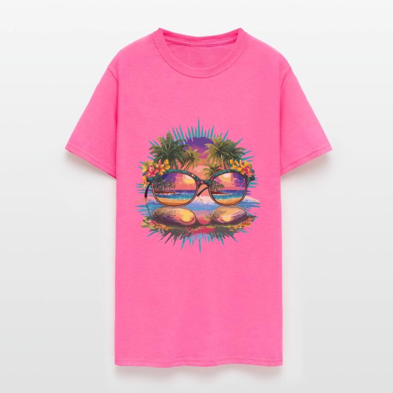 Tropical Paradise Sunglasses Beach Reflection