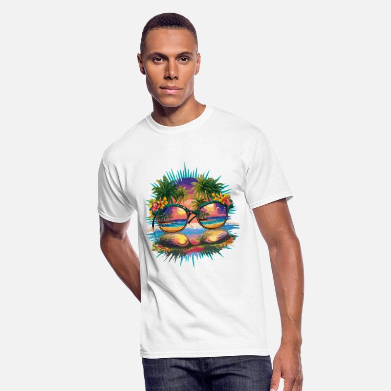 Tropical Paradise Sunglasses Beach Reflection