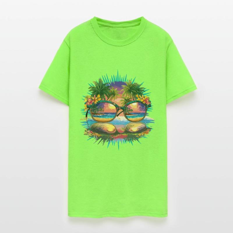 Tropical Paradise Sunglasses Beach Reflection