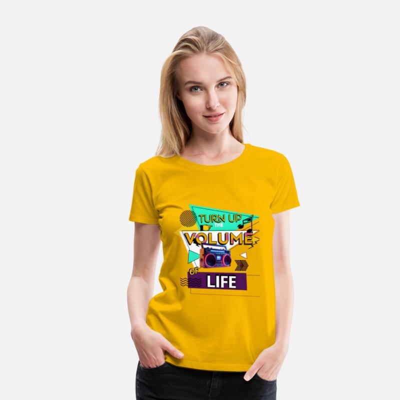 Turn Up the Volume of Life – Music Lover T-Shirt