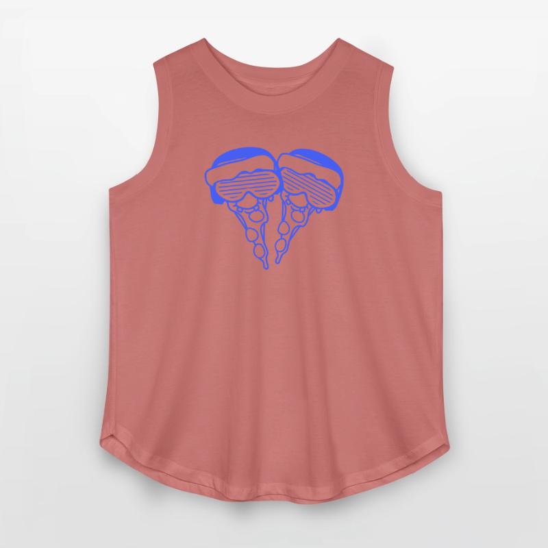 Two DJ Salami Pizza Slices Fast Food 2 Music Party