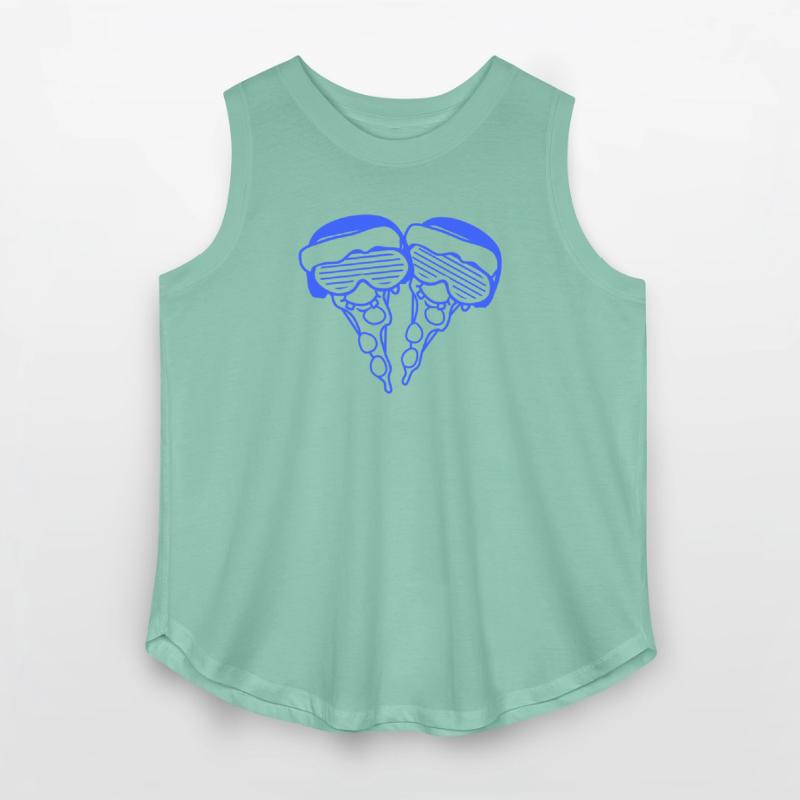 Two DJ Salami Pizza Slices Fast Food 2 Music Party