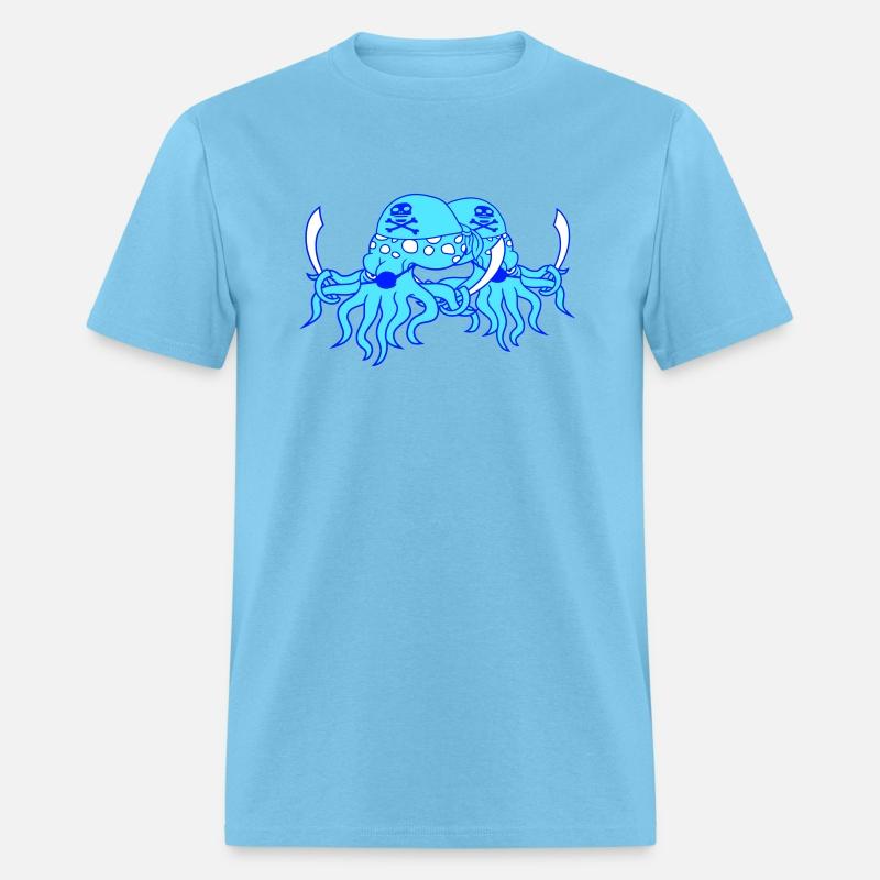 Two Evil Octopus Pirate Cephalopod 2 Team Squid