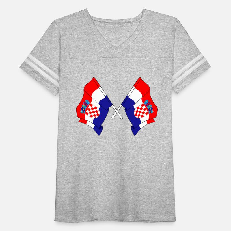 Two flags of Croatia crossed