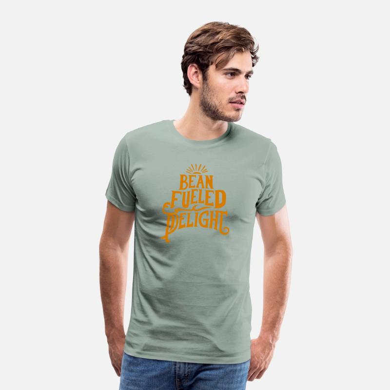 typography T shirt design Bean Fueled Delight