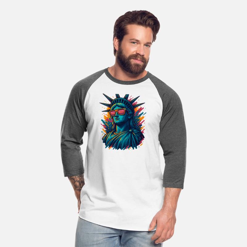 Urban Streetwear Statue of Liberty T-Shirt Design