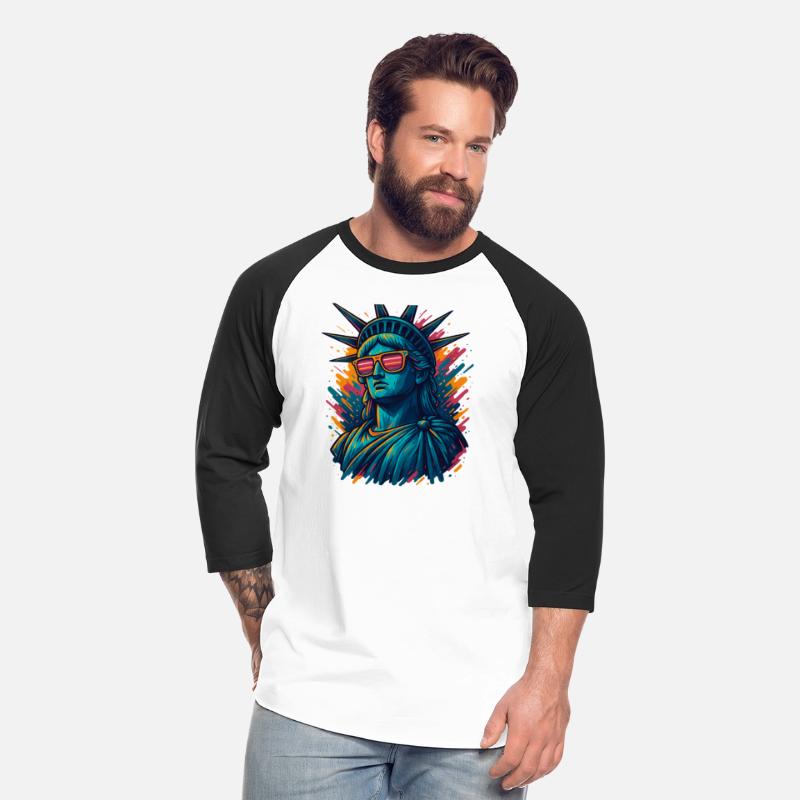 Urban Streetwear Statue of Liberty T-Shirt Design