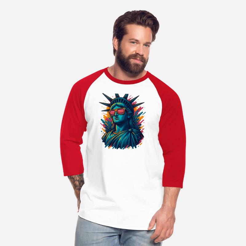 Urban Streetwear Statue of Liberty T-Shirt Design