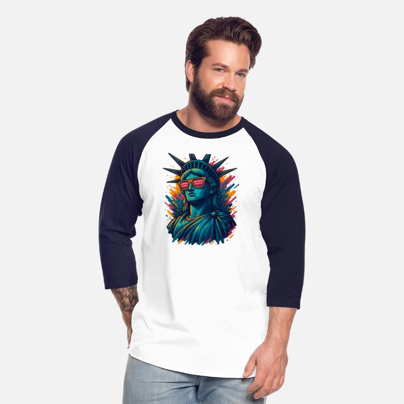 Urban Streetwear Statue of Liberty T-Shirt Design