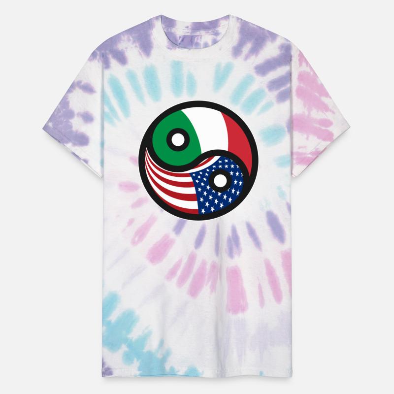 USA & Italy - American Italian Flag