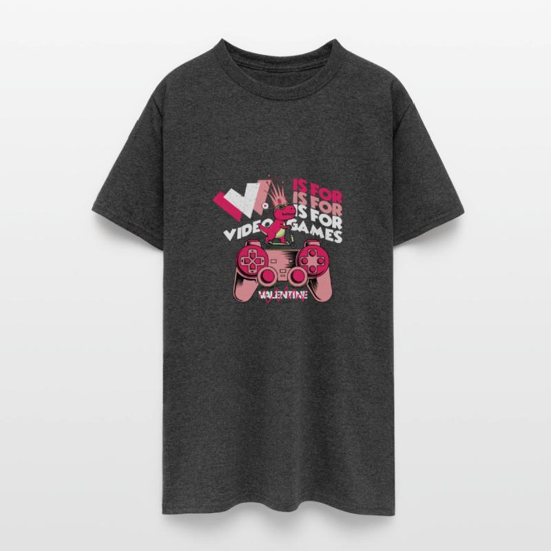 V Is For Video Games Anti-Valentine's Day T-Rex