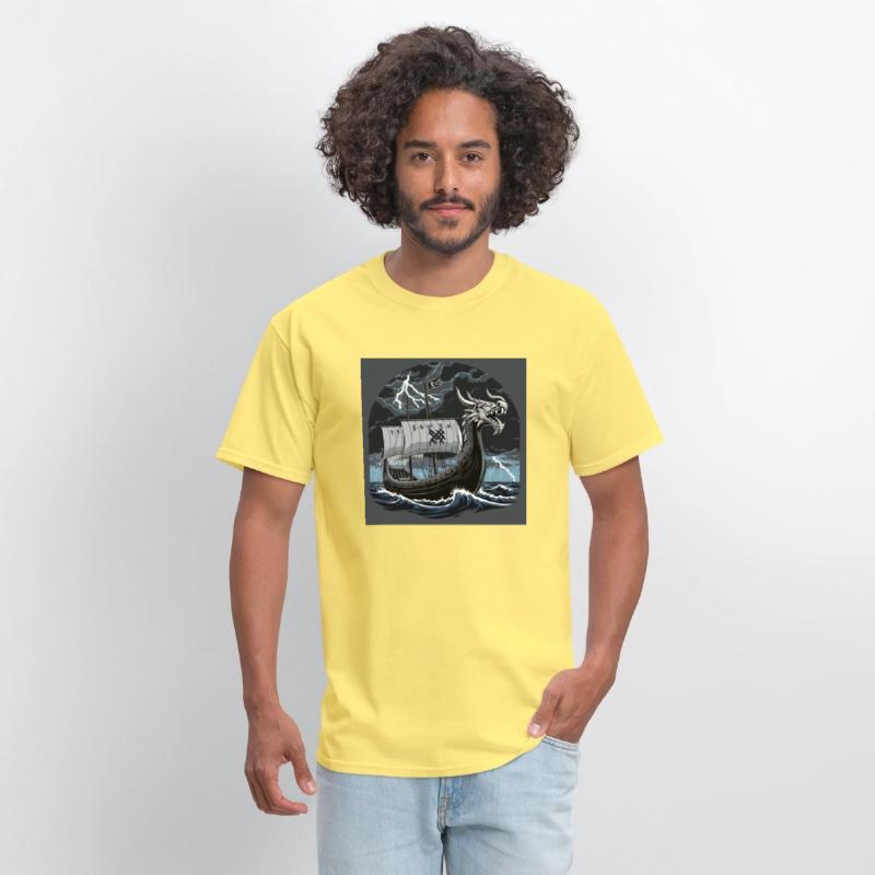 Viking Longship at Sea