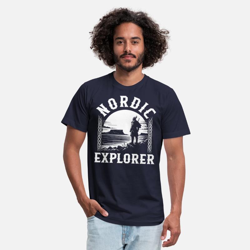 Vikings Shirt, Nordic Explorer Viking Standing On
