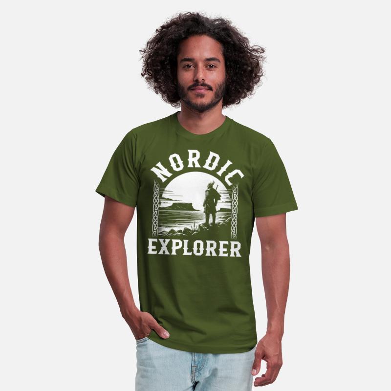 Vikings Shirt, Nordic Explorer Viking Standing On