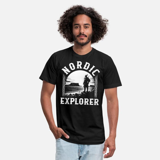 Vikings Shirt, Nordic Explorer Viking Standing On