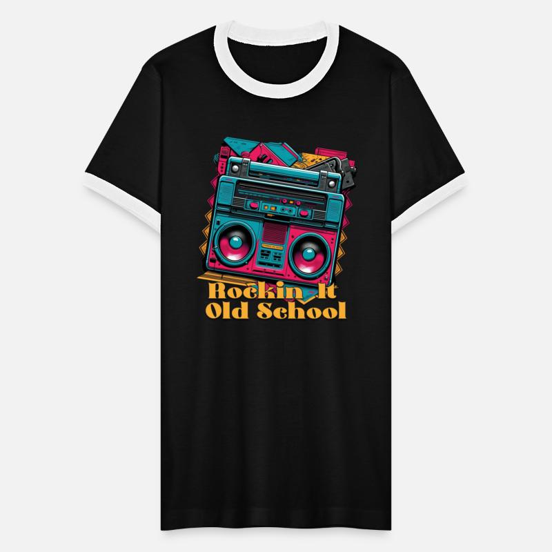 Vintage 80s Boombox with Rockin it Old School