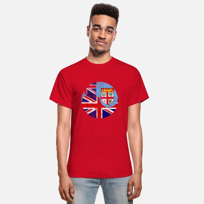 Vintage British Fijian Flags UK and Fiji Tee