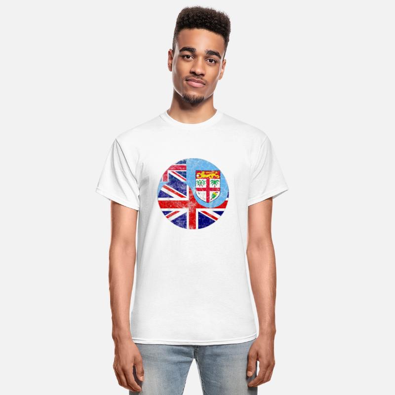 Vintage British Fijian Flags UK and Fiji Tee