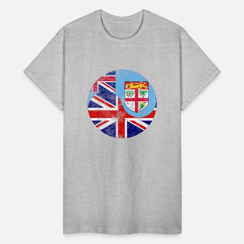 Vintage British Fijian Flags UK and Fiji Tee