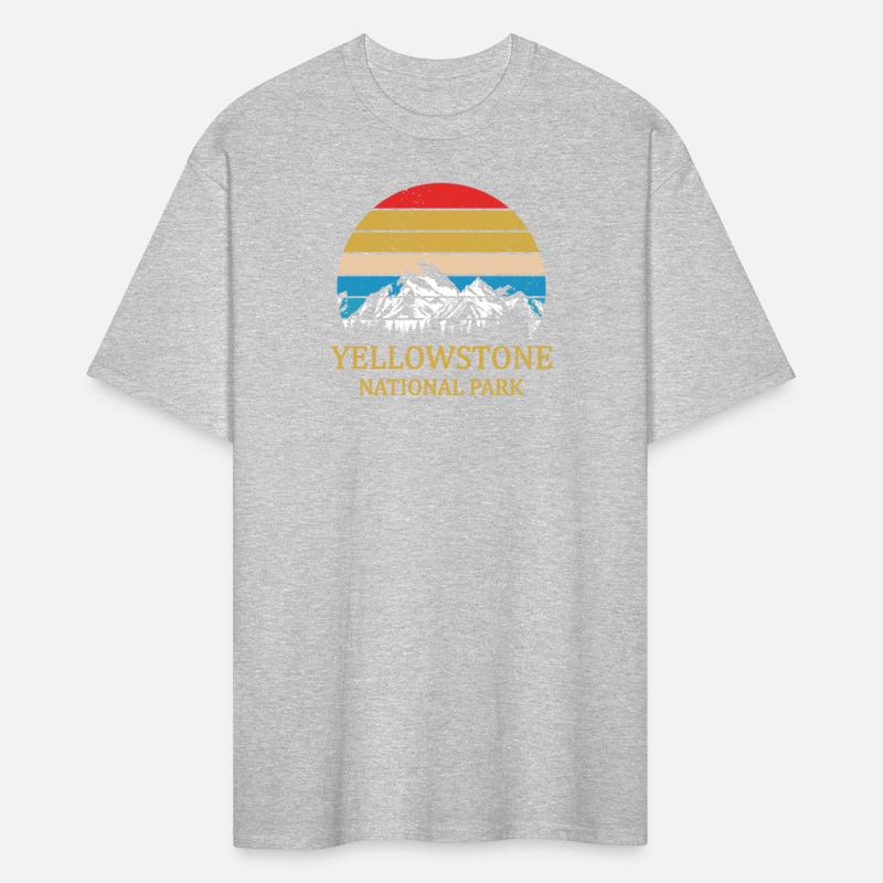 Vintage Retro Yellowstone National Park