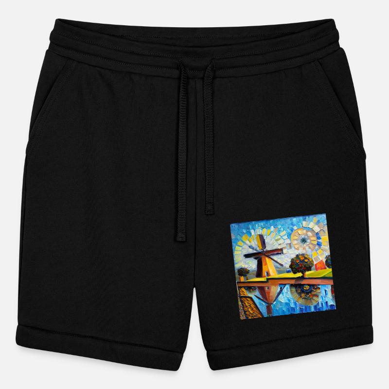 Watermill and modern art