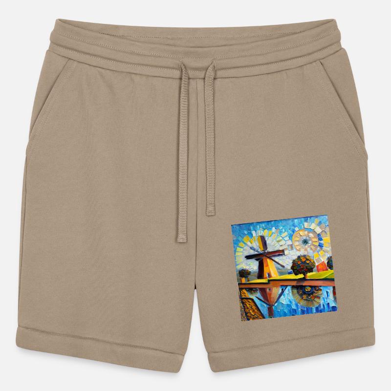 Watermill and modern art