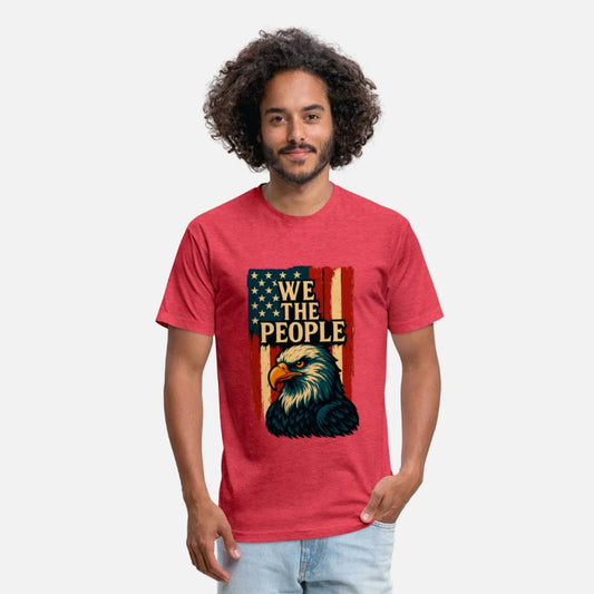 We The People Bald Eagle American Flag - T-Shirt