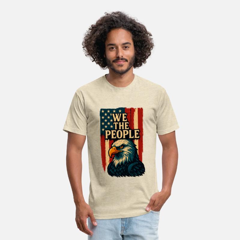 We The People Bald Eagle American Flag - T-Shirt