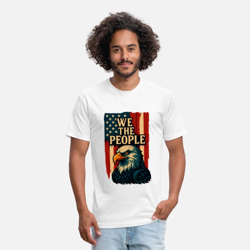 We The People Bald Eagle American Flag - T-Shirt