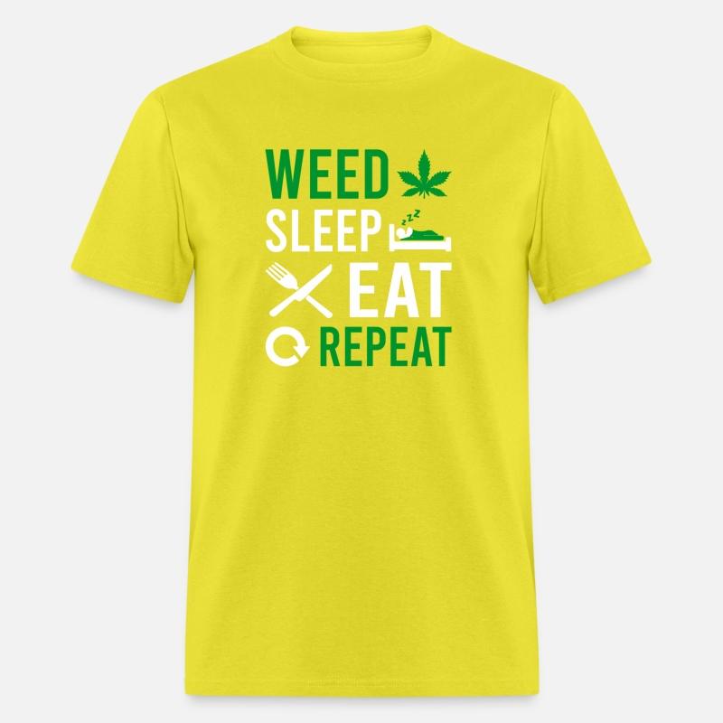 Weed Sleep Eat Repeat Cannabis Hemp 420 Budtender