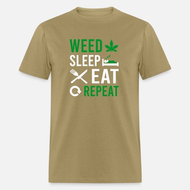 Weed Sleep Eat Repeat Cannabis Hemp 420 Budtender