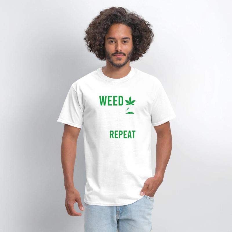 Weed Sleep Eat Repeat Cannabis Hemp 420 Budtender