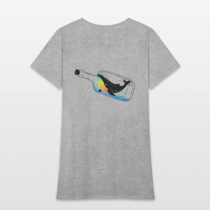 Whale Impossible bottle Graphic art