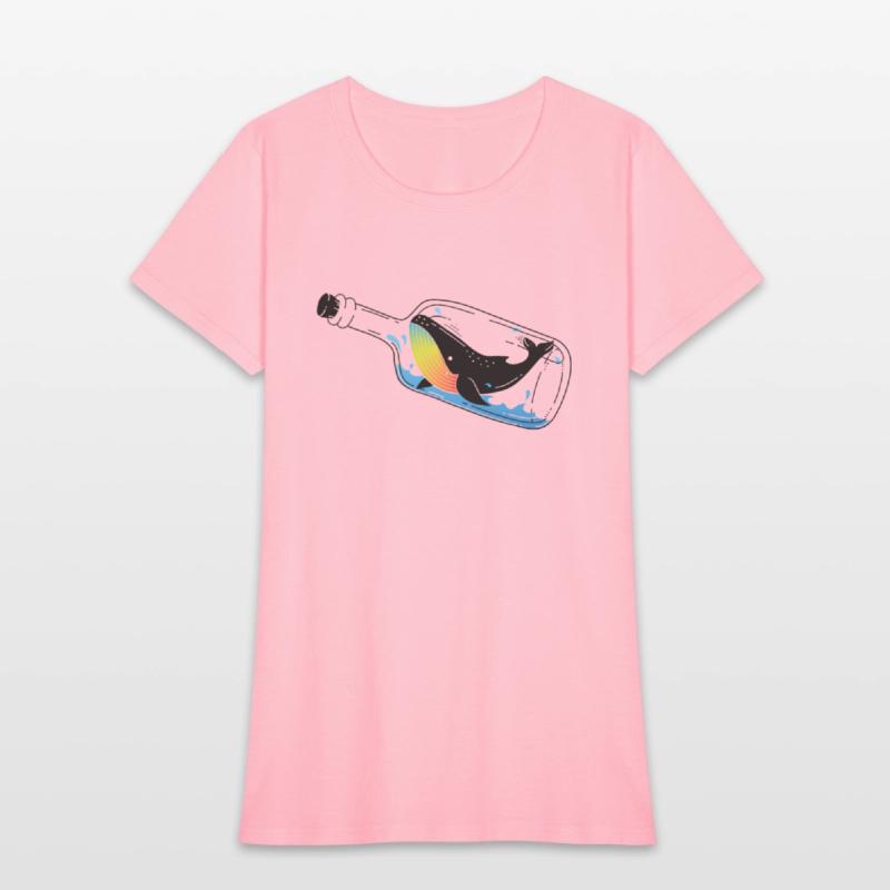 Whale Impossible bottle Graphic art