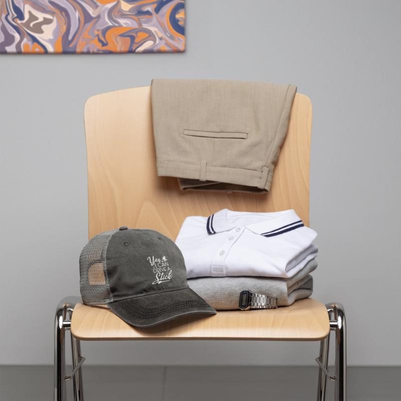 Whimsical Witch Riding Stick Figure Design