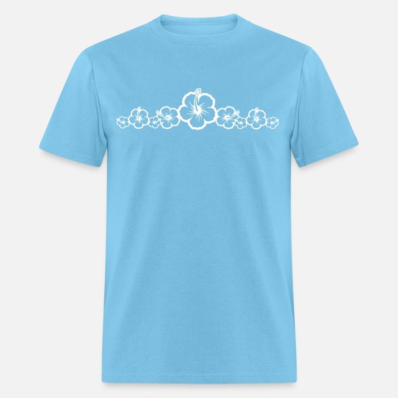 White Hibiscus Flowers Group - Hawaiian Surf