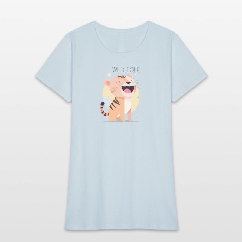 Wild Tiger roar Bauhaus Style