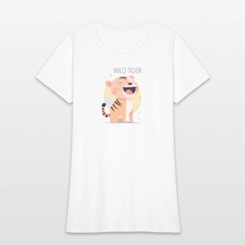 Wild Tiger roar Bauhaus Style