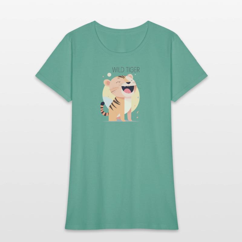 Wild Tiger roar Bauhaus Style