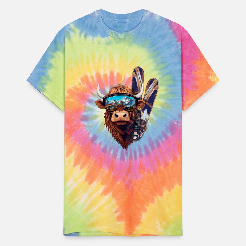 Winter sports, Jimmy's Skis, the skiing Cow