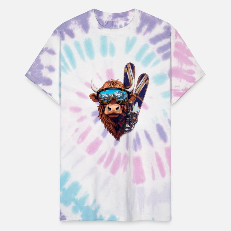 Winter sports, Jimmy's Skis, the skiing Cow