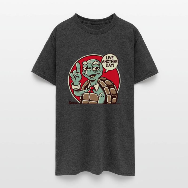 Wise Turtle with Tie Says Live Another Day