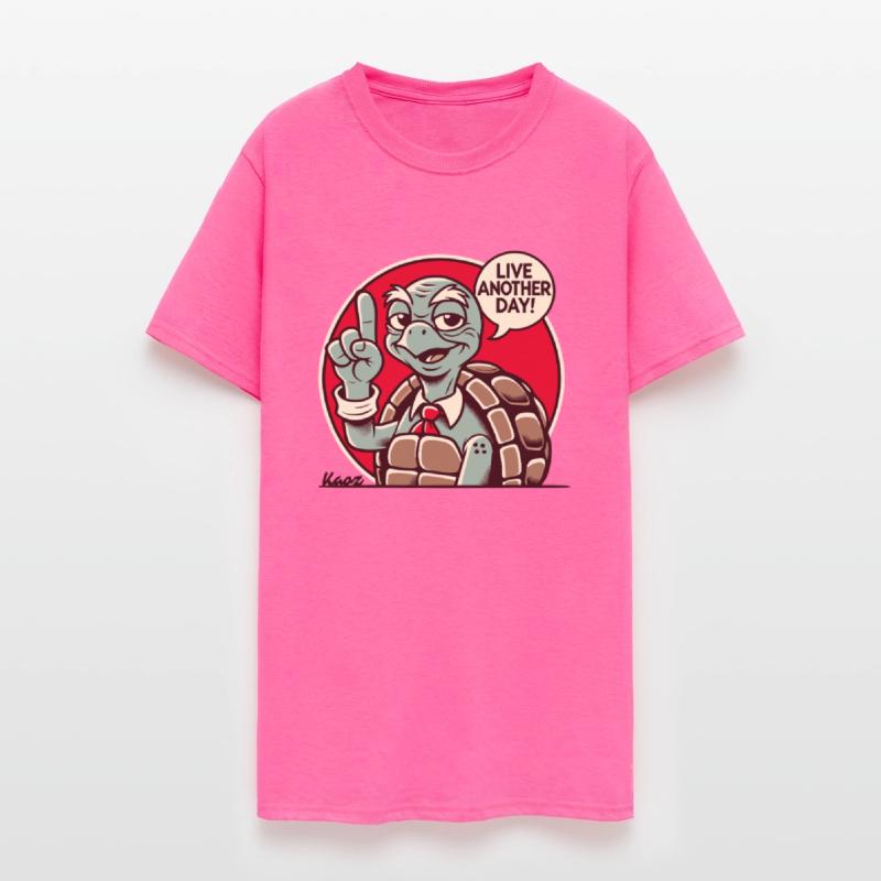 Wise Turtle with Tie Says Live Another Day