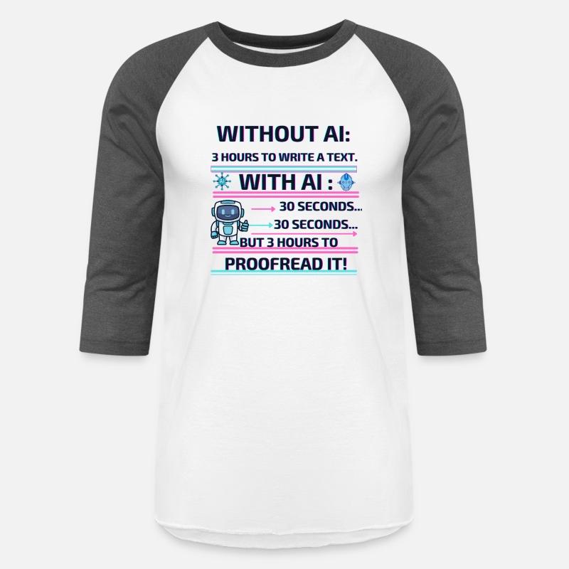 "Without AI: 3h to Write, AI: 30s + 3h to Proof!"