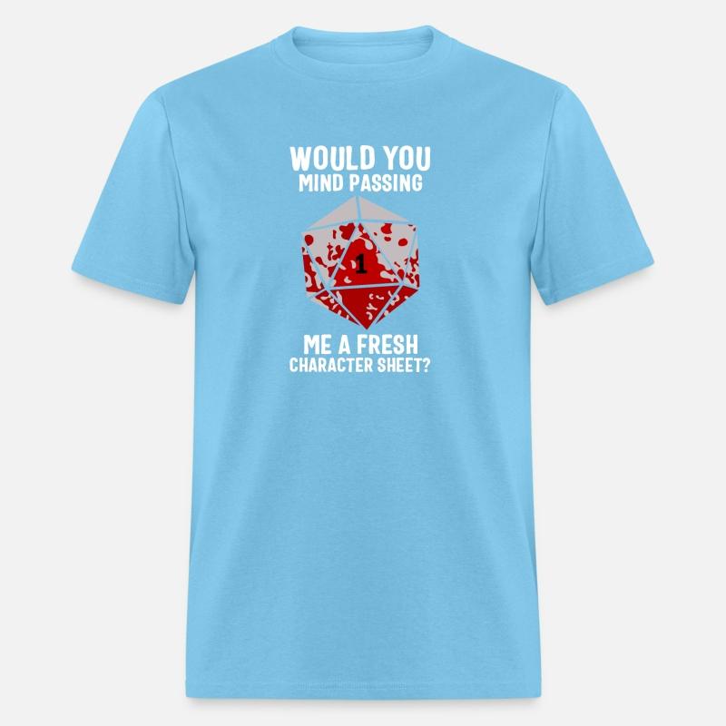 would you mind passing me a Fresh Character Sheet