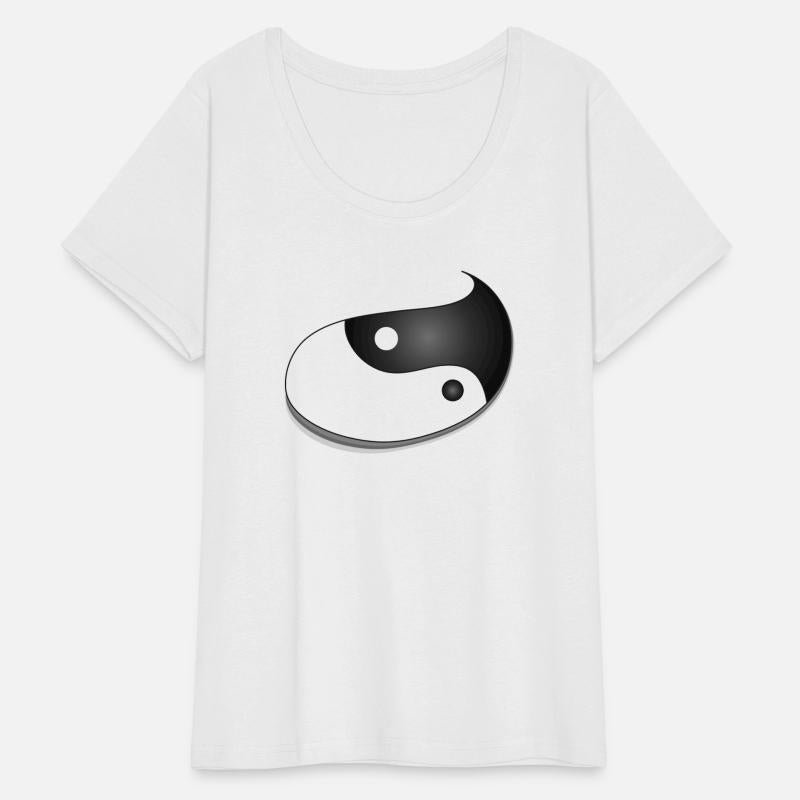 Yin and Yang as a lively teardrop shape