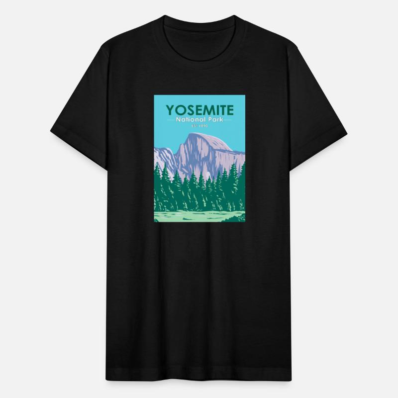 Yosemite National Park Half Dome California Retro