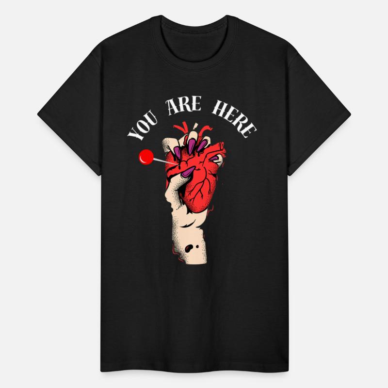 You Are Here Location in Heart Cute Love Relations