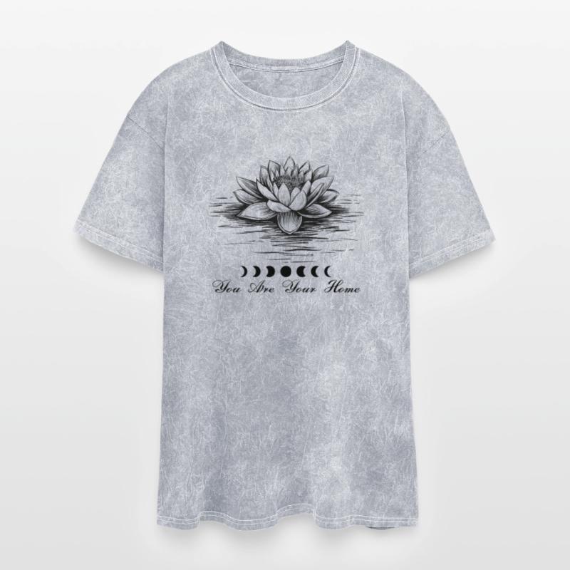 You Are Your Home - Lotus & Moon Phases T-Shirt